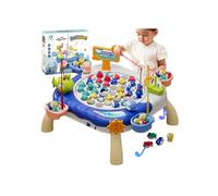 Gioco di pesca magnetico per bambini da 1 a 8 anni, giocattolo interattivo educativo da tavolo, regalo di compleanno per bambini e bambine.