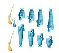 Gioco Di Pesca Per Bambini,Gioco Da Tavolo o Squalo Estensibile,Giocattoli Per La Motricità Fine | Per Bambini 3+ Anni, Maschi e Femmine, Asilo, Scuola 'Infanzia, Prescolare, Casa e Sala Giochi