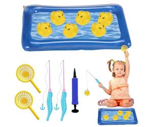 Gioco di pesca per il bacino,Gioco di pesca per il bagno - Anatre gonfiabili galleggianti per interazione genitore-bambino, ragazza, feste spiagge vacanze