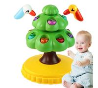 Gioco di Pesca, Puzzle di Ordinamento, Albero Girevole per Raccolta Frutta Educativo con Effetti Sonori e Luminosi per Sviluppare Coordinazione Manuale e