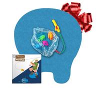 Gioco di Pesca Toilette | Set Completo | Gioco per WC/WC | qualità Premium | Set da Pesca | 1 Mat | 1 Canna da Pesca | 4 Pesci magnetici | 1 Mini Acquario | OriginalCup