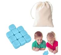 Gioco di pietre impilabili | colorati, giocattoli impilabili, 10 x giocattoli per l'allenamento della coordinazione occhio-mano, divertenti giochi da viaggio in famiglia, giocattolo sensoriale
