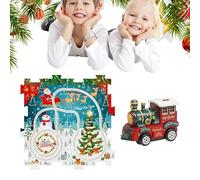 Gioco di piste per auto per bambini Puzzle Racer - Gioco di giochi di auto con tracce di puzzle | Treni di puzzle di Natale con | Giocattolo del di puzzle | Giochi educati