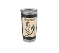 Gioco di pollo giapponese non guardare l'umorismo eccentrico del pollo Bicchiere termico in acciaio inox doppia parete