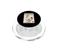 Gioco di pollo giapponese non guardare l'umorismo scherzo pollo PopSockets PopGrip per MagSafe
