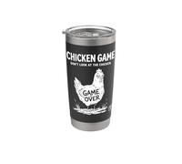 Gioco di pollo | Non guardare il pollo Bicchiere termico in acciaio inox doppia parete