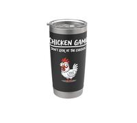 Gioco di pollo non guardare il pollo divertente Bicchiere termico in acciaio inox doppia parete