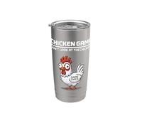 Gioco di pollo non guardare il pollo divertente Bicchiere termico in acciaio inox doppia parete