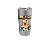 Gioco di pollo non guardare il pollo divertente Bicchiere termico in acciaio inox doppia parete