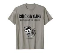 Gioco di pollo Non guardare il pollo divertente compleanno umorismo Maglietta