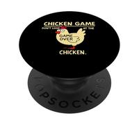 Gioco di pollo non guardare il pollo divertente dicendo di pollo PopSockets PopGrip Adesivo