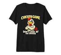 Gioco di Pollo Non Guardare Il Pollo Divertente Maglietta Premium
