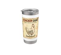Gioco di pollo, non guardare il pollo | Divertente pollo Bicchiere termico in acciaio inox doppia parete