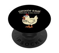 Gioco di pollo - Non guardare il pollo - Pollo divertente PopSockets PopGrip Adesivo