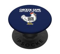Gioco di pollo: non guardare il pollo PopSockets PopGrip Adesivo