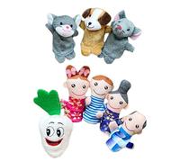 Gioco Di Puppet Per L'Ora Della Storia, 8 Pezzi Puppet Animali Fattoria Per L'Apprendimento Nell'Ora Della Storia, Giocattoli Sensoriali Lettura Per Viaggi E Intrattenimento Pree