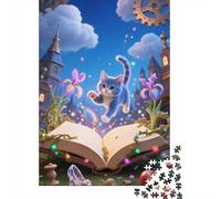 Gioco Di Puzzle Da 1000 Pezzi in Legno Con Tema Gatto Gatto British Shorthair, Per Adulti E Ragazzi, Migliora Le Abilità Motorie E Il Problem Solving