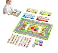 Gioco di puzzle da tavolo - Fermata 'autobus, Attività di apprendimento educativo | Set di addizione e sottrazione interattiva per bambini, gioco di ricognizione in classe per insegnanti