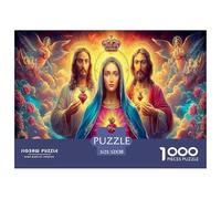 Gioco di puzzle dell'Ascensione di Gesù, regalo per uomini e donne, 1000 pezzi, gruppo in una scena vivace, attività per tutta la famiglia, decorazione da parete per la casa, 52x38 cm/1000 pezzi
