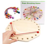 Gioco di puzzle di corda intrecciata, corda unying - Giocattoli con nodi contorti,Gioco educativo Brainy Nots per 3 anni e oltre