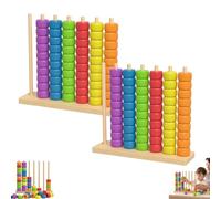 Gioco di puzzle impilabile in colori 2026, puzzle per 2 giocatori, gioco da tavolo competitivo per gli amanti della famiglia e della strategia, include 1 StackRack e 60 anelli