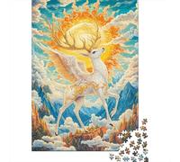 Gioco Di Puzzle in Legno 1000 Pezzi, Tema Dio cervo, Perfetto Per Adulti E Adolescenti, Assemblaggio Intuitivo, Regalo Speciale