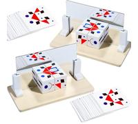 Gioco di puzzle in legno a forma di cubo a specchio, 2 pezzi, pensiero spaziale e puzzle logico abbinato, giocattolo educativo per bambini