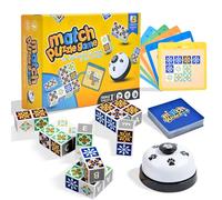 Gioco di Puzzle in Legno per Bambini e Famiglie Gioco da Tavolo Educativo, Sfida di Memoria e Logica, Blocchi di Costruzione e Carte con Schemi, Adatto per 2-4 Giocatori