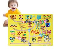 Gioco di puzzle labirinto in legno, strumento di apprendimento precoce per il pensiero logico, labirinto da tavolo per abbinare i colori, per 3 anni in casa scuola di viaggio