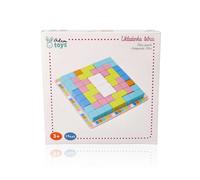 Gioco di puzzle logico in legno colorato Tetris