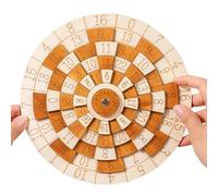 Gioco di puzzle matematico, Gioco di matematica in legno, Puzzle rompicapo con design a ruota rotante | Per la formazione sul calcolo 'esplorazione 'intrattenimento di viaggio desktop