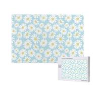 Gioco di puzzle per adulti, puzzle impegnativi, puzzle da 1000 pezzi, fiore di margherita bianca