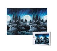 Gioco di puzzle per adulti, puzzle impegnativi, puzzle da 1000 pezzi, Il risentimento del lupo
