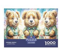 Gioco di puzzle per famiglie divertente e stimolante con cuccioli magici da 1000 pezzi - Tre orsacchiotti (vivaci) per adulti e bambini. Ottima idea regalo. 52x38 cm/1000 pezzi.