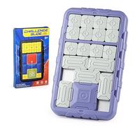 Gioco di puzzle scorrevole interattivo logico for adulti, design compatto for viaggi, sviluppo cognitivo, potenziamento delle abilità, rompicapo(Purple)
