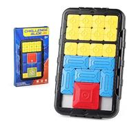 Gioco di puzzle scorrevole interattivo logico for adulti, design compatto for viaggi, sviluppo cognitivo, potenziamento delle abilità, rompicapo(Black)