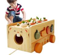 Gioco di raccolta di carote selezionatore di forme in legno, puzzle assortiti ordinamento forme in legno, ordinamento di giocattoli di puzzle assortiti, gioco di raccolta di carote, giocattolo di