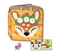 Gioco di risveglio per tutti-piccoli - Libro in feltro, gioco occupato, attività sensoriale, risveglio precoce, tabella di sviluppo per viaggi casa, camera da , gioco tranquillo