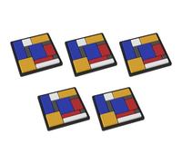 Gioco di rompicapo logico per bambini e adulti, sfida mentale con 88 enigmi a 4 livelli di difficoltà, divertente puzzle di pensiero logico, gioco di puzzle per casa, scuola, ufficio-5PCS
