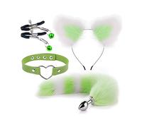 ̣ σ Gioco Di Ruolo Bianco E Verde, Volpe E Gatto, Set Da Quattro Pezzi! Un Regalo Originale Per Uomini E Donne