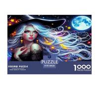 Gioco di ruolo da 1000 pezzi, giocattoli da regalo, puzzle con capelli della nebulosa cosmica della strega per adulti, decorazione da parete, gioco educativo, 38x26 cm/1000 pezzi