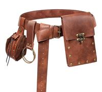 Gioco di ruolo medievale cintura retrò rinascimentale rame moneta marsupio vichingo cavaliere gonna Clip portachiavi Halloween gioco di ruolo Prop