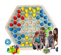 Gioco di scacchi a triangolo a catena, gioco di triggle - Gioco da tavolo per serate di gioco in famiglia | Gioco di strategia a catena con elastico triangolare per bambini, adulti, famiglia