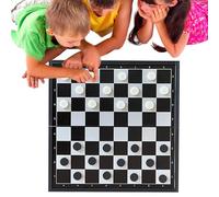 Gioco di scacchi da viaggio | Vassoio Magnetico Portatile,Pieghevole Doppio Uso Scacchi Signore Campeggio Adulti