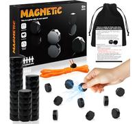 Gioco di Scacchi Magnetici, Magnetic Gioco da Tavolo, Scacchiera Magnetica Portatile, Gioco Magnetico Bambini Adulti per Riunioni di Famiglia Festa Viaggio 24 Pietre Magnetiche