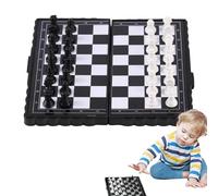Gioco Di Scacchi Magnetici - Match Di Strategia Portatile, Kit Di Puzzle Di Viaggio | Logic Brain Toy, Miniature Field Slate Table Pannello Griglia Pannello Base Formazione