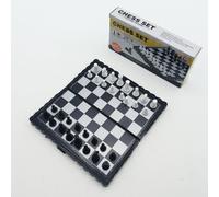 Gioco di scacchi magnetici | Travel Chess Board | Set di scacchi pieghevoli con lady & backgammon, figure magnetiche, compatto per in viaggio, idea regalo per bambini e adulti
