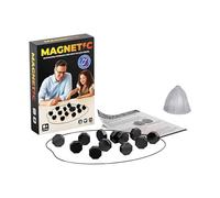 Gioco di scacchi magnetico portatile con magnete per viaggi e campeggio. Con 20-40 pezzi magnetici come regalo per bambini dai 9 ai 14 anni. Include gioco di puzzle in forme geometriche.