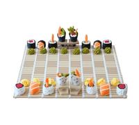 Gioco Di Scacchi per Adulti - Gioco Di Scacchi a Tema Sushis | Divertente Genitore-Bambino, Giocattolo Stimolante Multiplayer per Donne Uomini Adolescenti Camera Da Viaggio Comp