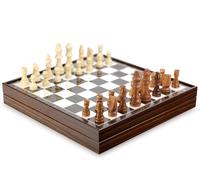 Gioco Di Scacchi Pieghevole Premium Con Pedine In Legno Massiccio